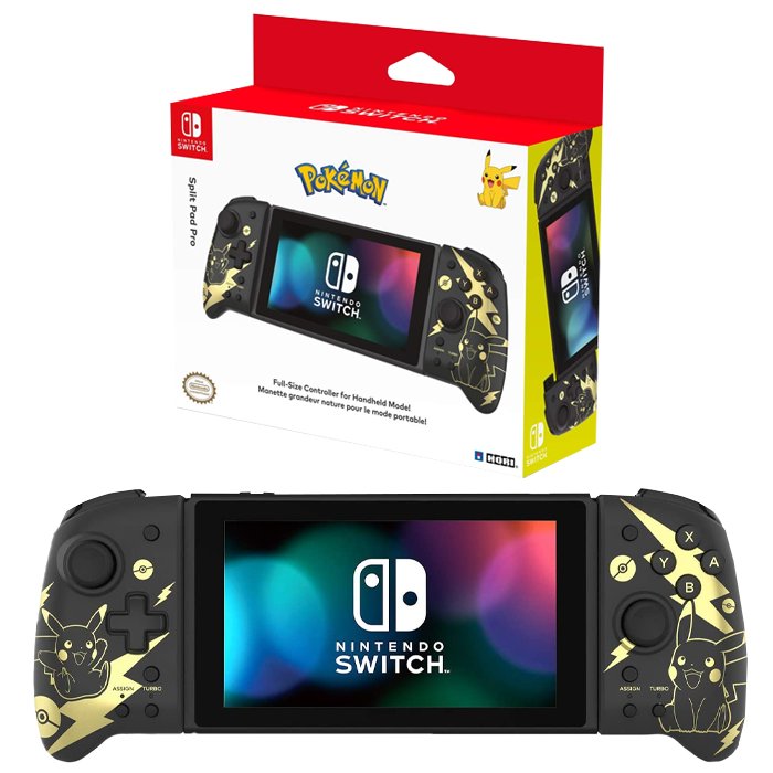 split pad pro pikachu doré noir