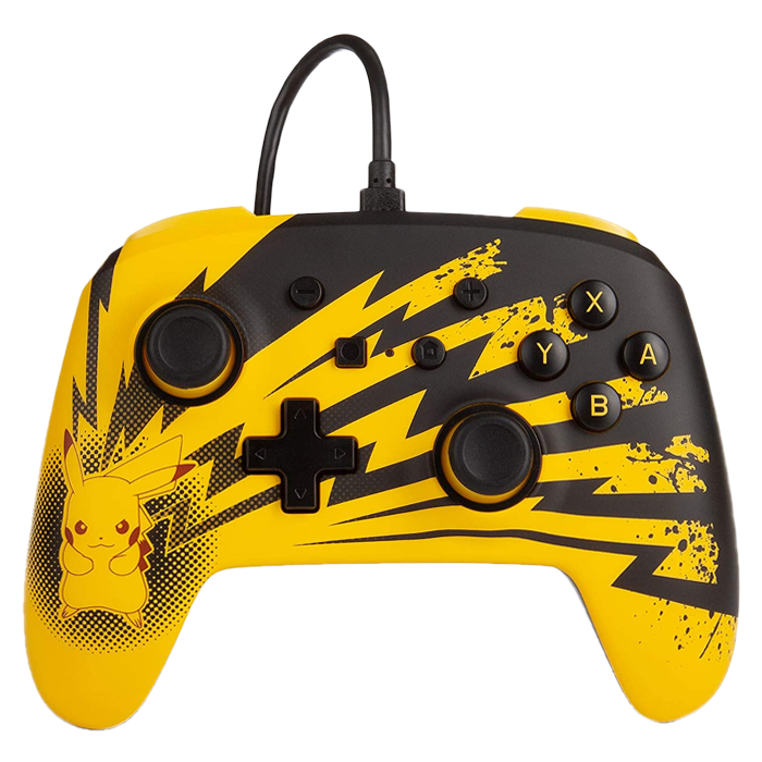 Manette filaire Pokémon - Éclairs Pikachu PowerA pour Switch visuel produit