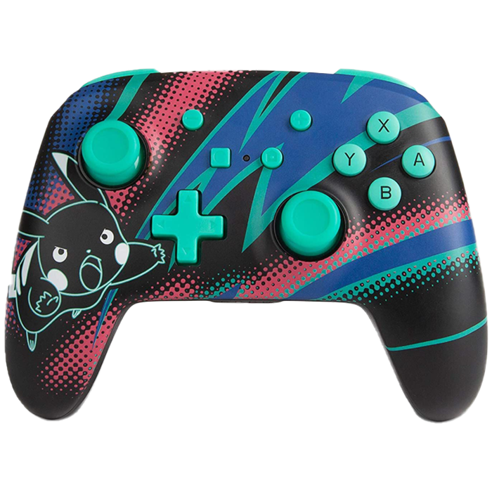 manette sans fil switch néon pikachu