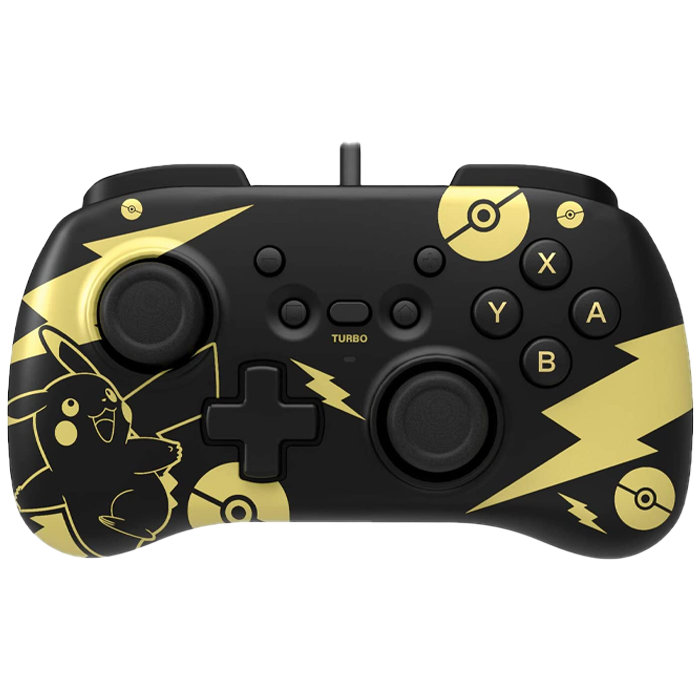 Horipad Mini Pokémon Pikachu pour Nintendo Switch Noir Doré visuel produit