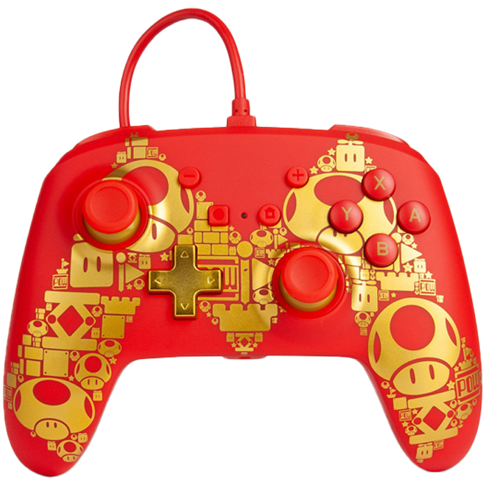 Manette filaire switch golden mario visuel produit