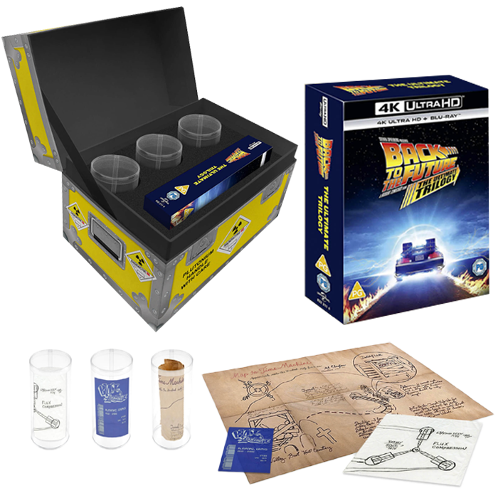 coffret 4K collector retour vers le futur plutonium visuel produit