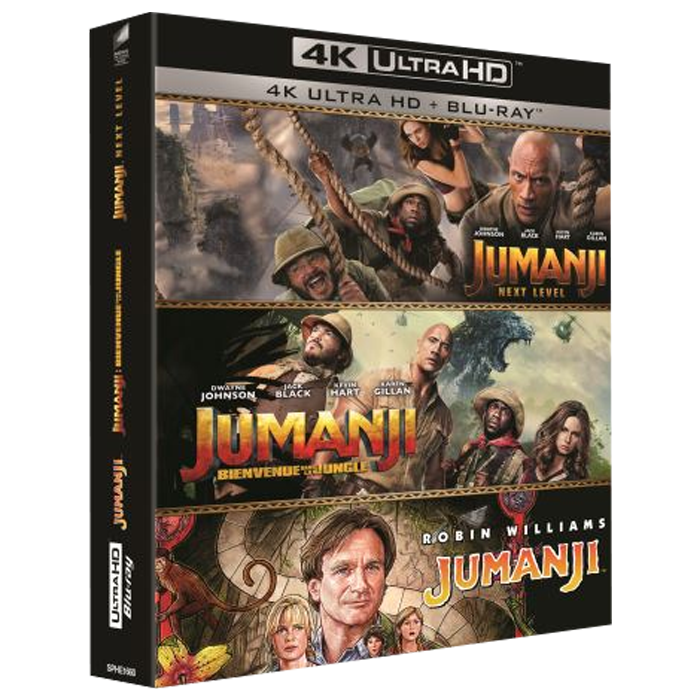 jumanji 4K trilogie visuel produit