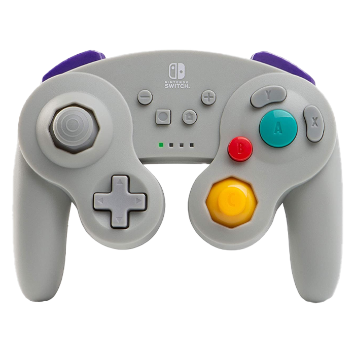 manette gamecube gris sans fil power A visuel produit