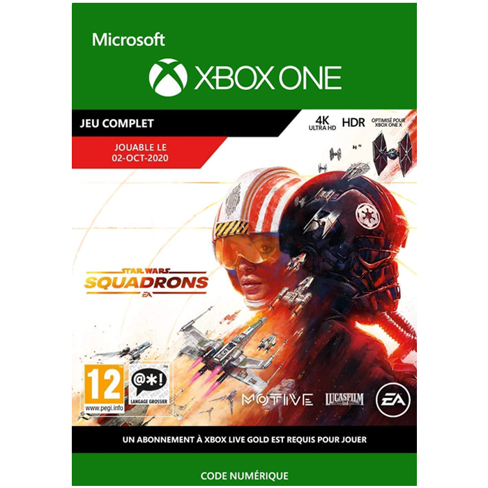 star wars squadrons xbox one dématérialisé pas cher visuel produit