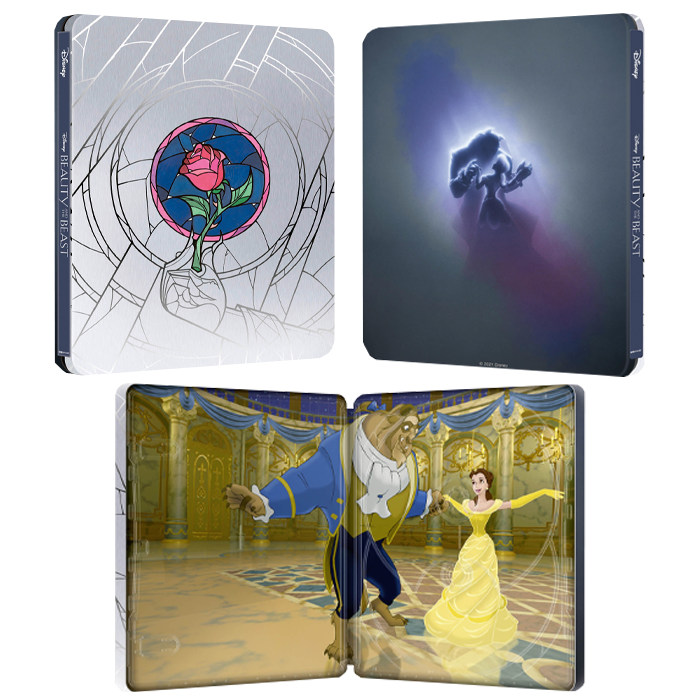 blu ray 4K steelbook belle et la bête dessin animé visuel produit