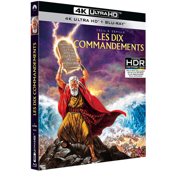 blu ray 4k les dix commandements visuel produit