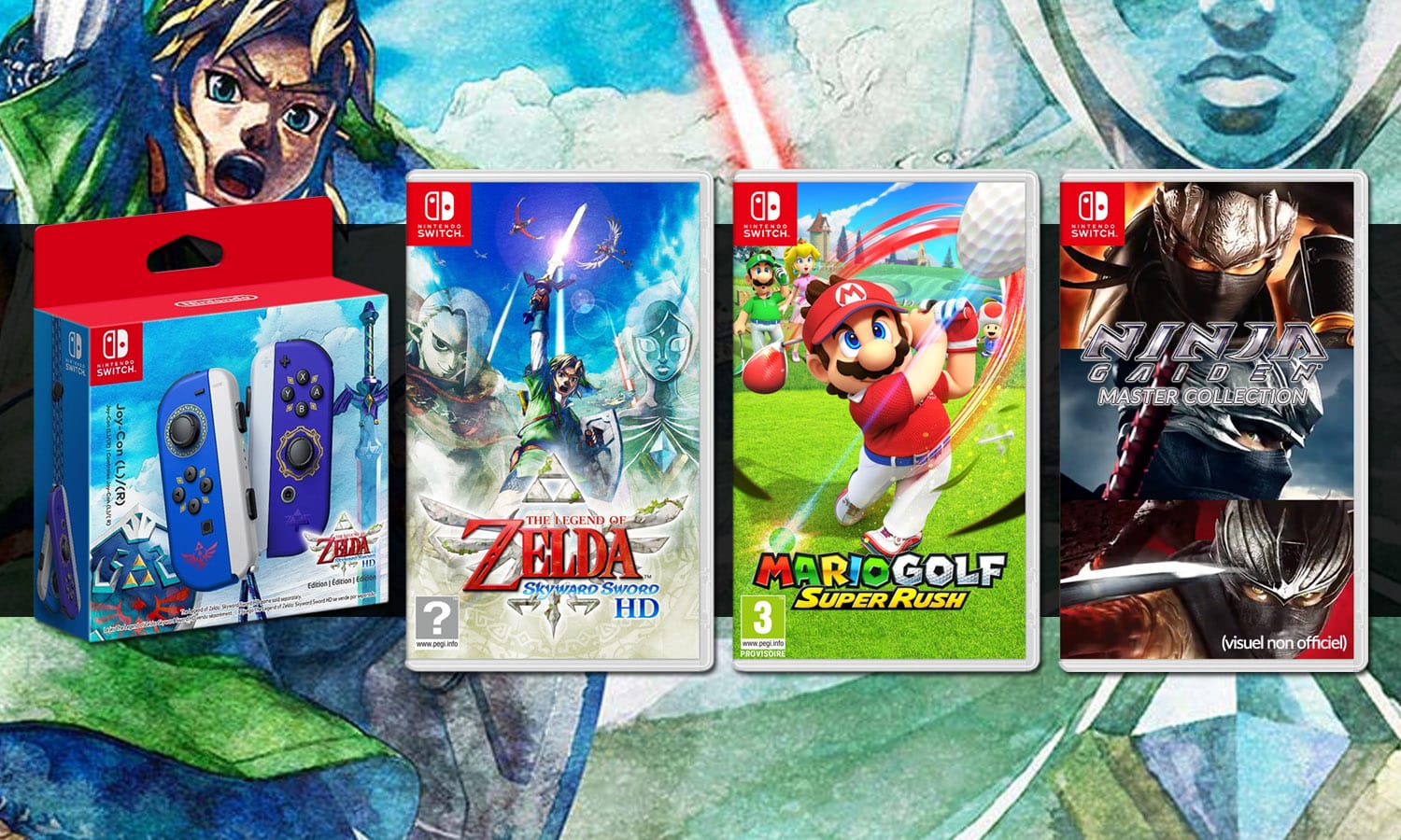 SLIDER nintendo direct zelda skyward sword ninja gaiden master collection mario golf super rush
