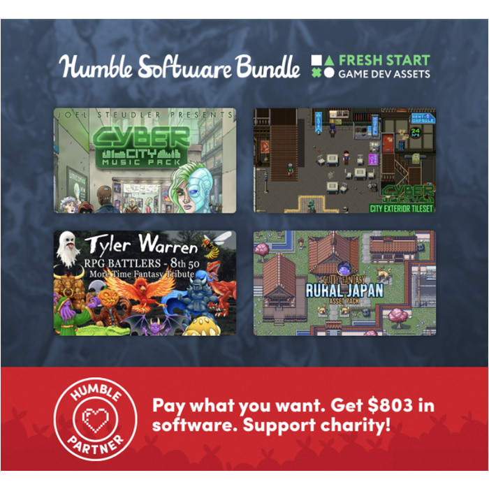 pack createur de jeux humble bundle visuel produit
