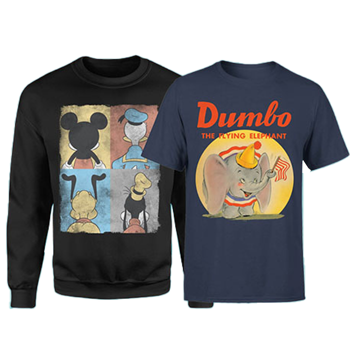 promo disney produits dérivés sweat et t shirts