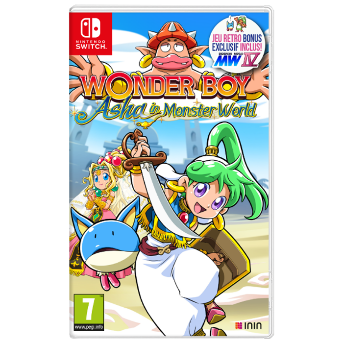 wonder boy asha visuel produit jaquette just for games