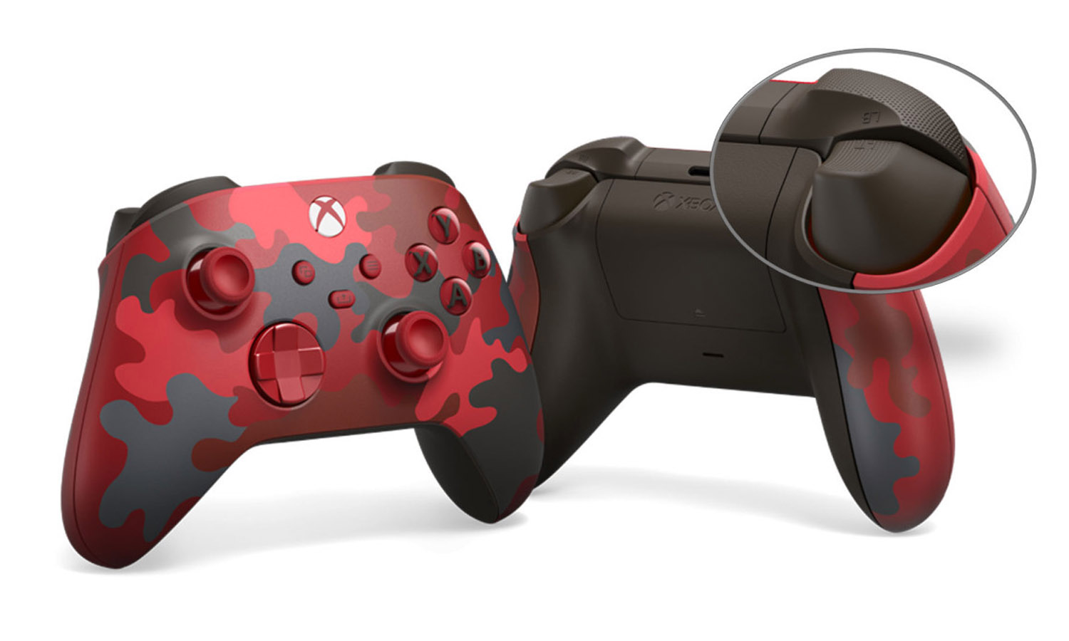manette daystrike camo rouge visuel produit v2
