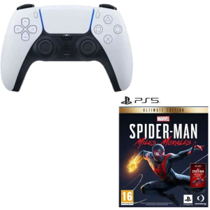 visuel produit manette ps5 avec spiderman miles morales edition ultimate