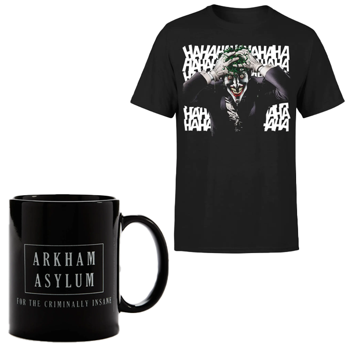 promo t shirt killing joker avec mug visuel produit