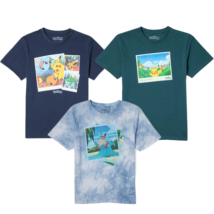 t shirt collection pokémon visuel produit