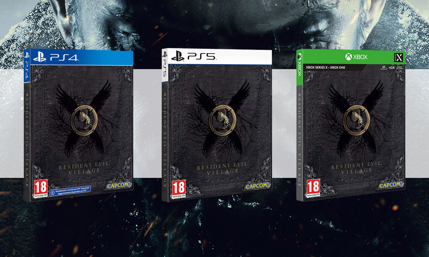 slider resident evil village edition steelbook ps5, ps4, xbox