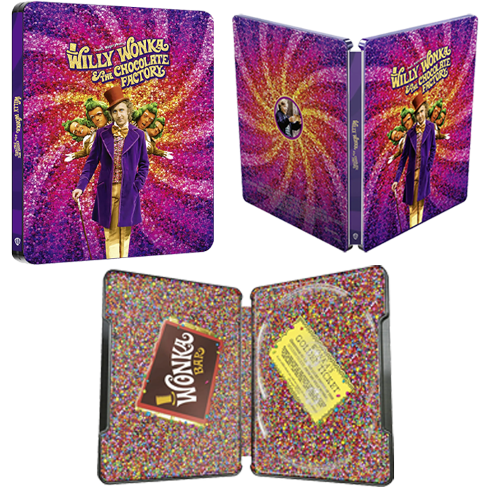 Charlie et la Chocolaterie Steelbook 4k 3 faces visuel produit