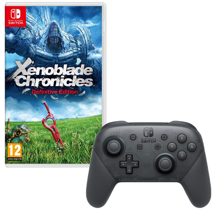 pack promo manette pro switch avec xenoblade visuel produit