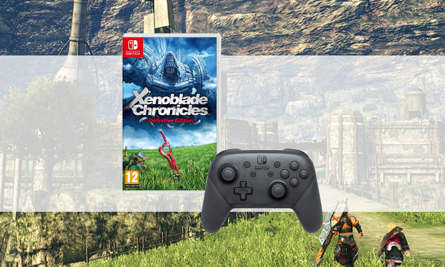 slider pack promo manette pro switch avec xenoblade definitive
