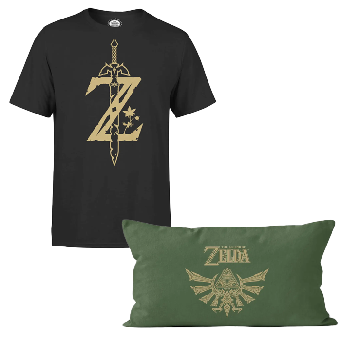 t shirt zelda avec coussin visuel produit