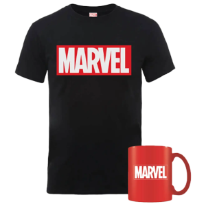 t shirt marvel avec mug visuel produit