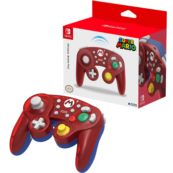 Manette sans Fil Battle Pad Mario Hori Switch visuel produit final