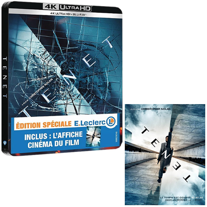 tenet blu ray 4k steelbook edition leclerc