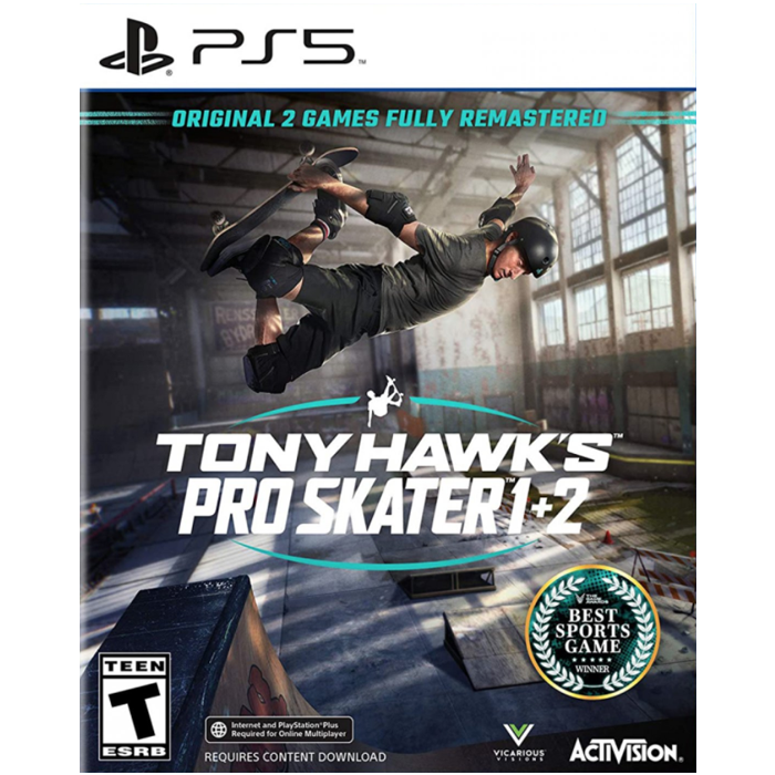 tony hawk pro skater 1 + 2 ps5 visuel produit