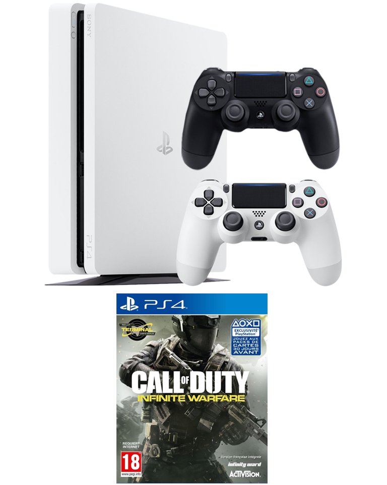 Console PS4 Slim + Call of Duty Infinite Warfare + 2 manettes