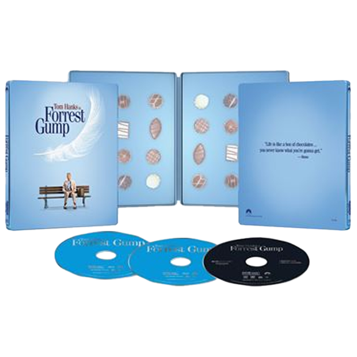 forest gump blu ray 4k steelbook visuel produit