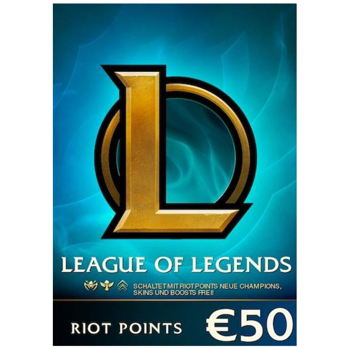 League of legends carte 50 euros visuel produit
