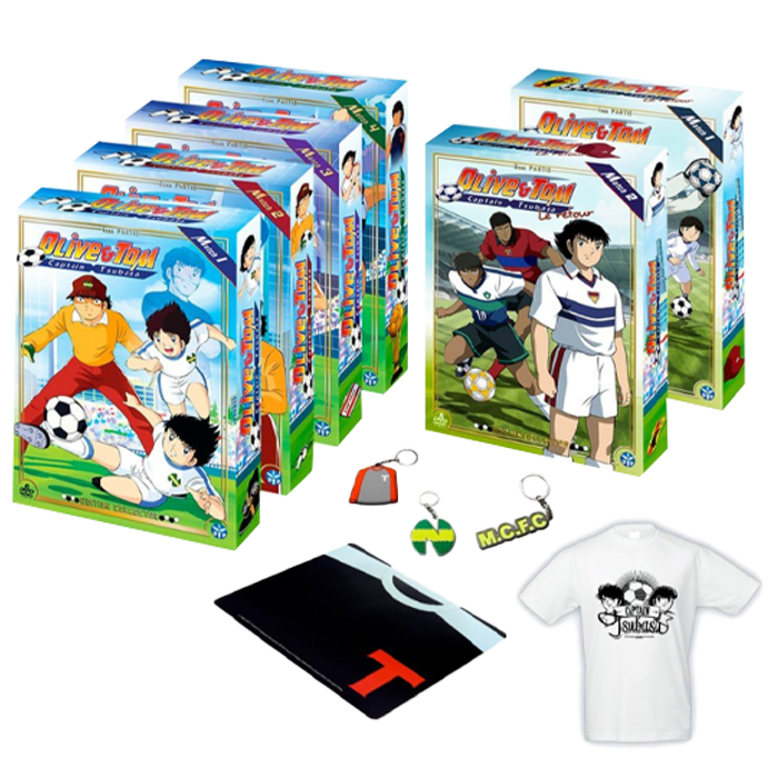 olive et tom intégrale + olive et tom le retour + t shirts + goodies