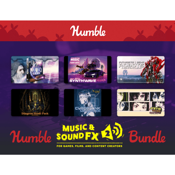 Pack Audio et Sound Effects humble bundle visuel produit