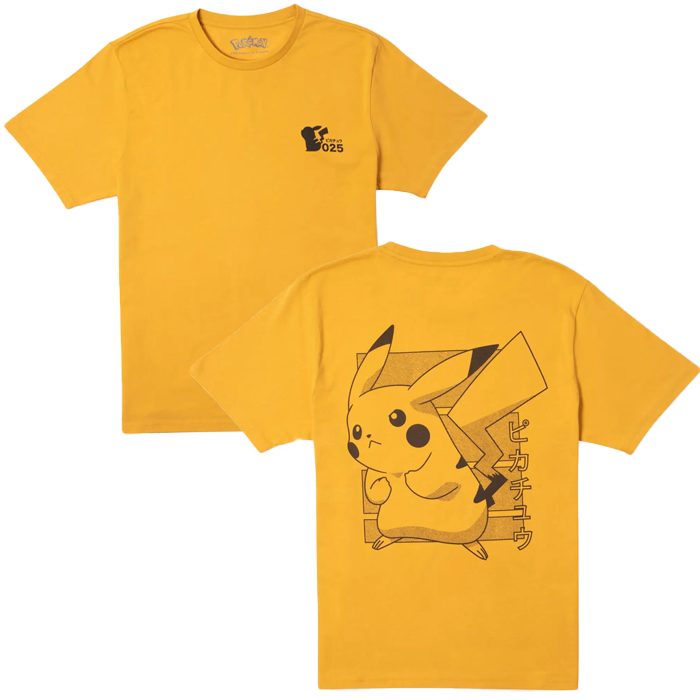 visuel produit t shirt pikachu unisexe
