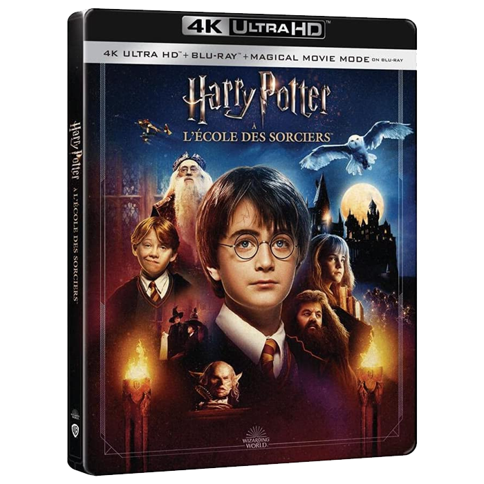 Harry potter à l'école des sorciers Blu Ray 4K Steelbook visuel produit