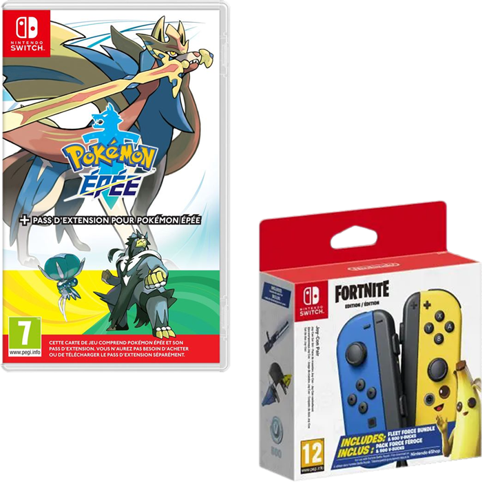 pokemon epee pass extension Joy Con Fortnite visuel produit