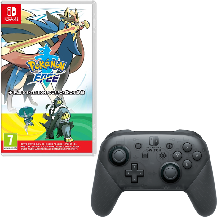 pack pokemon epee manette pro switch visuel produit