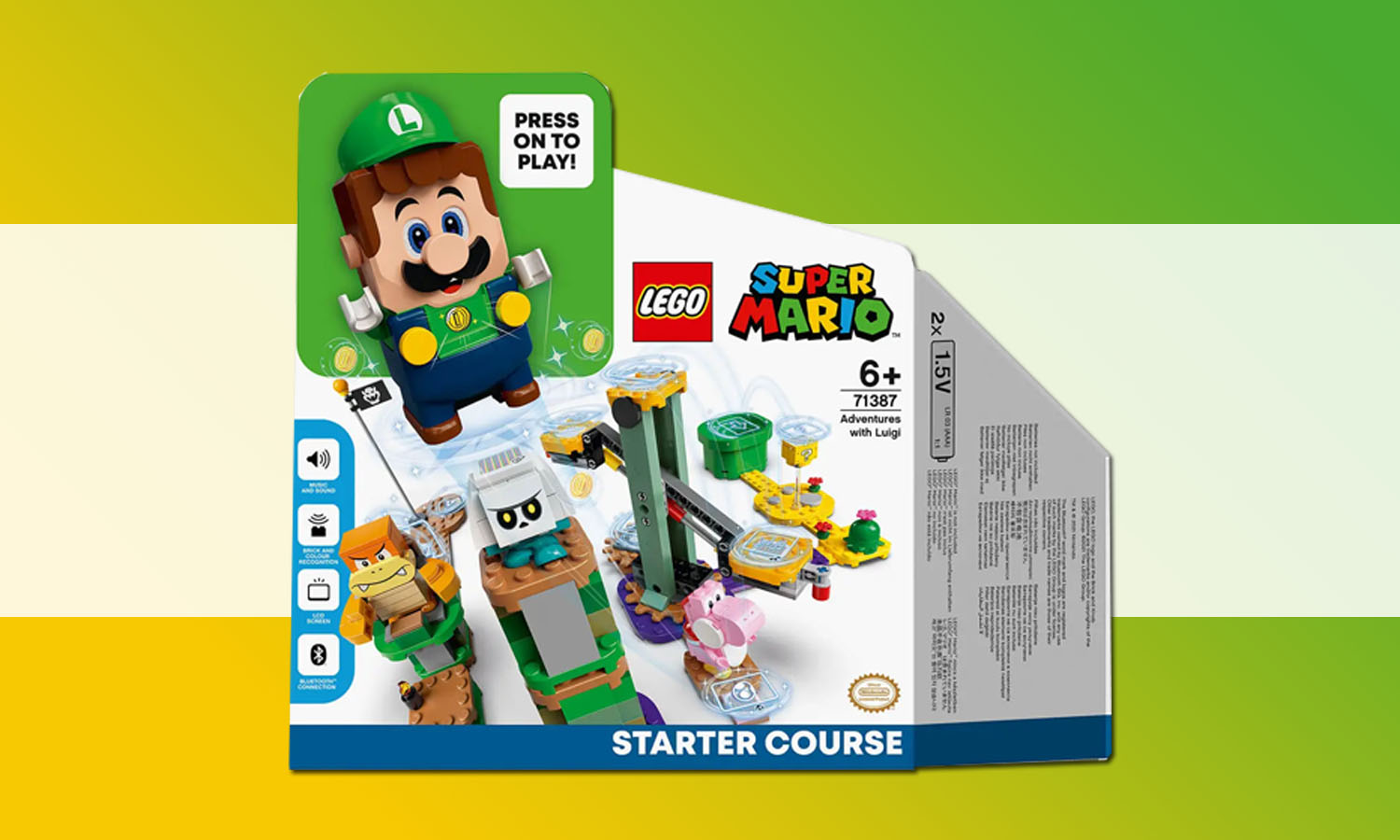 SLIDER pack demarrage lego luigi 71387