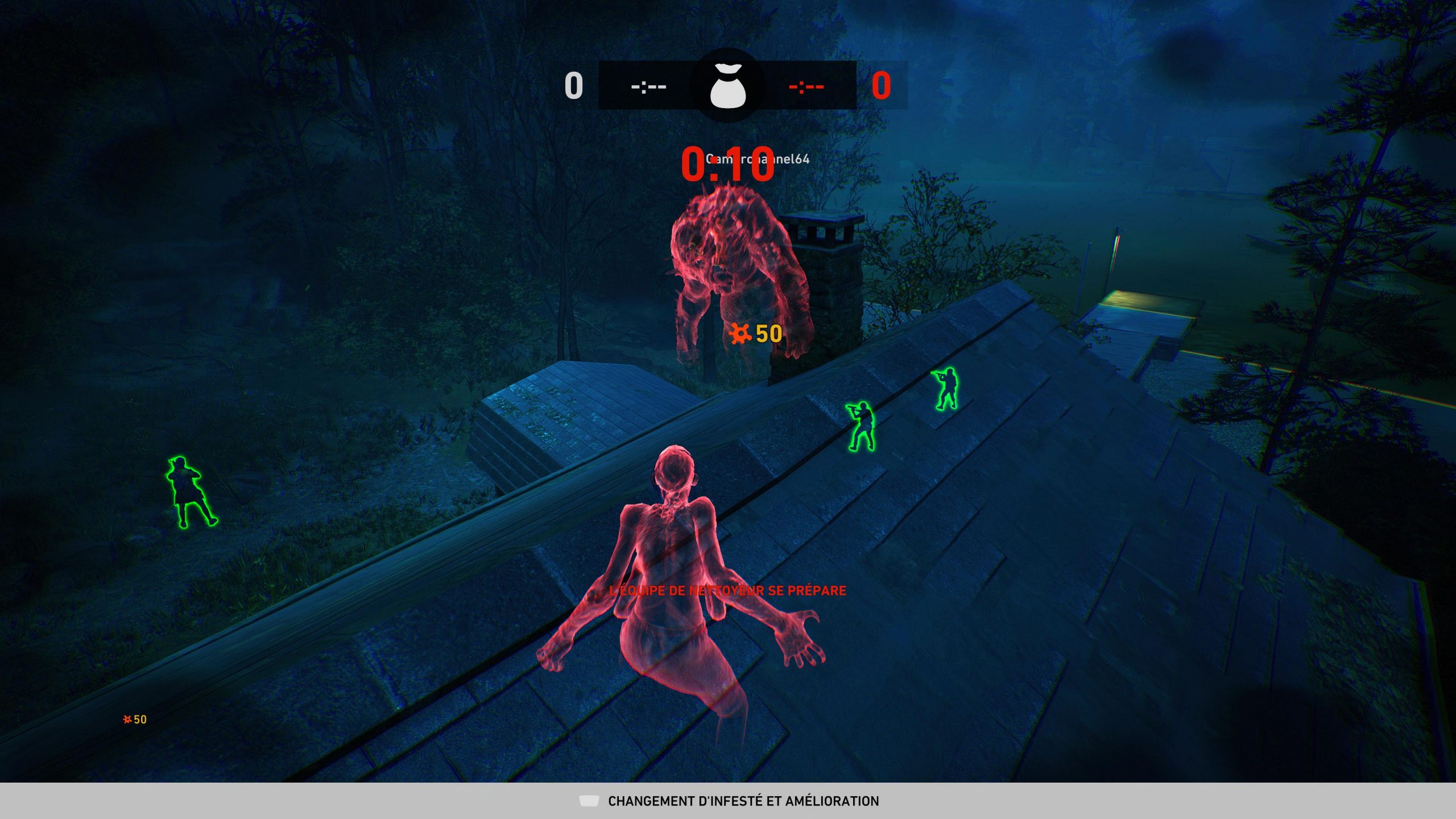 absence versus back 4 blood mode