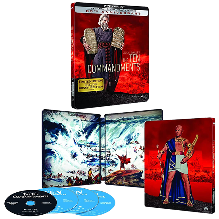 visuel produit blu ray 4k steelbook 10 commandements