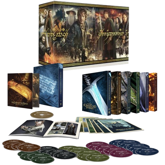 coffret 4k collector blu ray terre du milieu visuel middle earth seigneur des anneaux hobbit produit