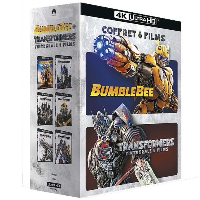 coffret blu ray 4k 6 films transformers visuel produit
