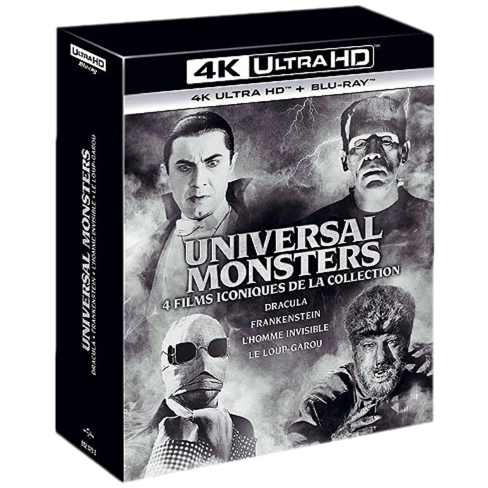 Coffret Universal monsters 4 Films 4K
