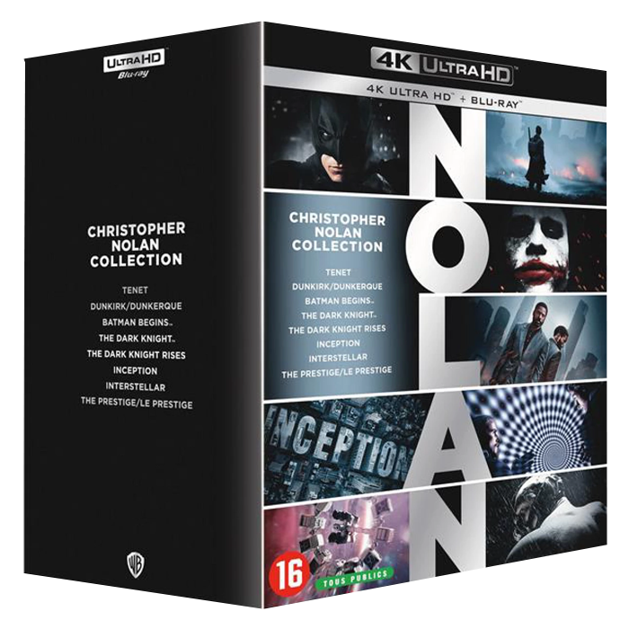 Christopher Nolan Intégrale Blu-Ray 4K visuel produit