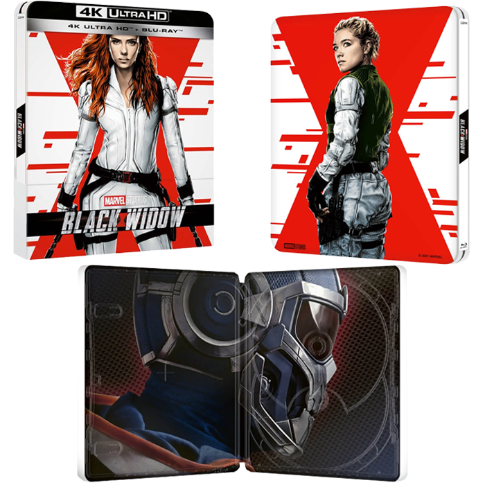 Black Widow Steelbook Blu-Ray 4K visuel produit v2