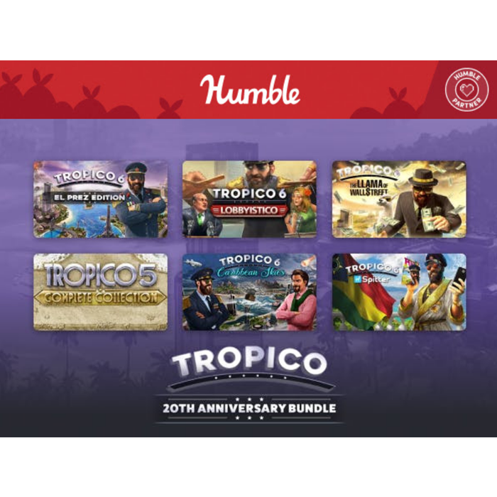 Pack de jeux Tropico humble bundle