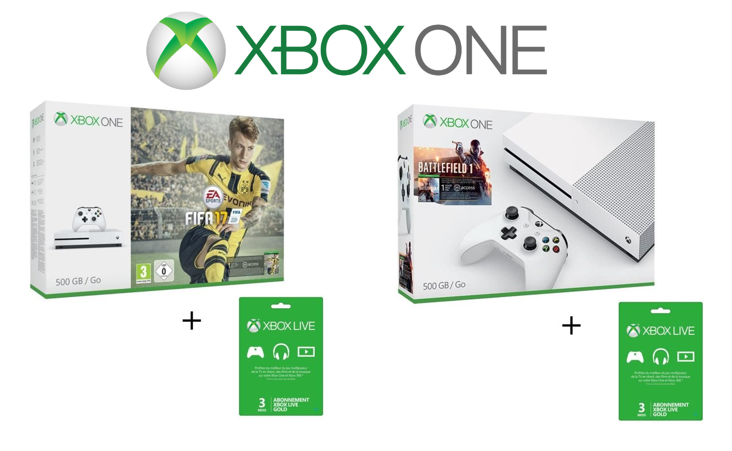 console xbox one pas cher dernier modèle s avec FIFA ou Battlefield