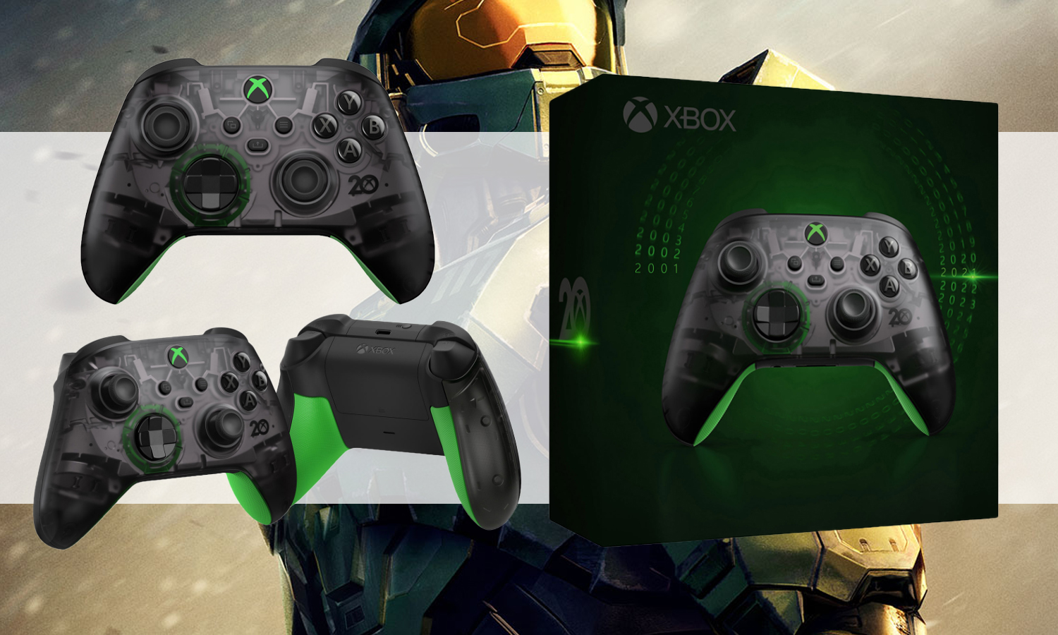 slider manette xbox 20eme anniversaire
