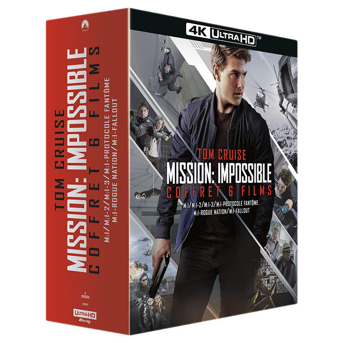 Coffret Mission Impossible integrale Blu Ray 4K visuel produit