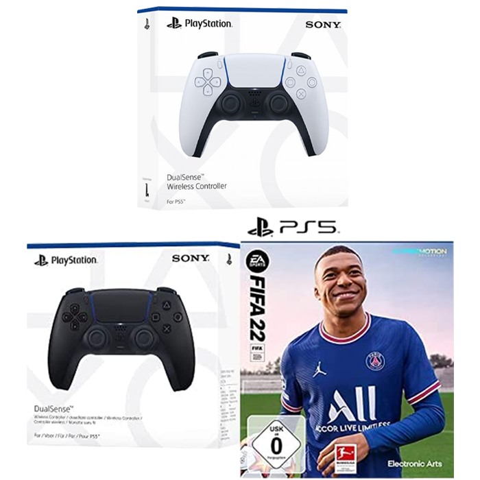 manette ps5 avec fifa 22 visuel produit mixte